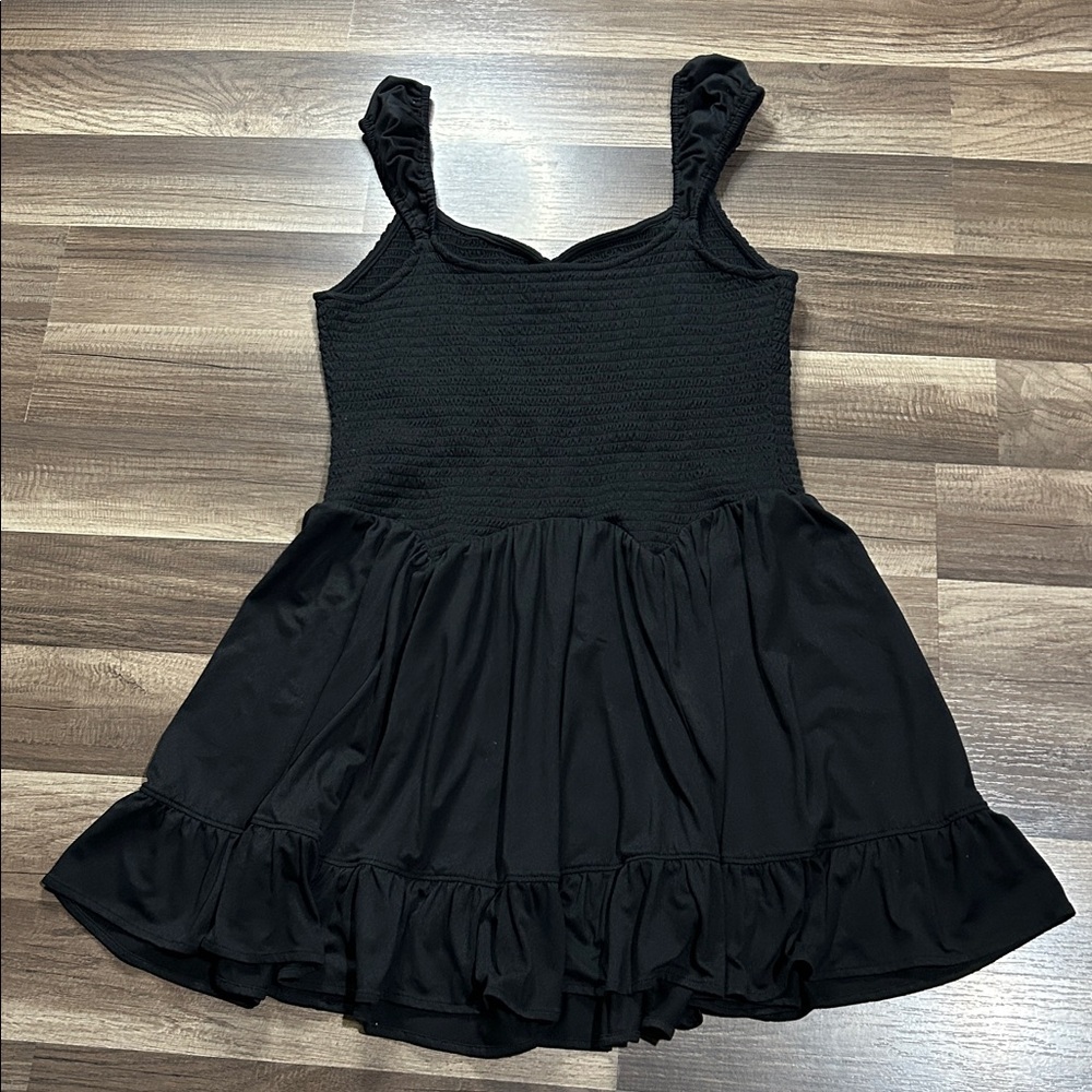 Urban Outfitters Black Smocked Mini Dress - Picture 5 of 6